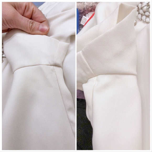 Banana Republic Short Sleeve Top Crepe Embellished - Picture 8 of 8